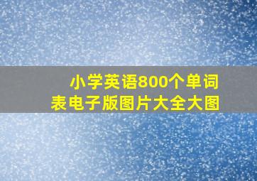 小学英语800个单词表电子版图片大全大图