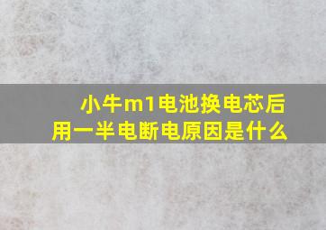 小牛m1电池换电芯后用一半电断电原因是什么