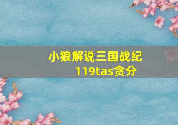 小狼解说三国战纪119tas贪分