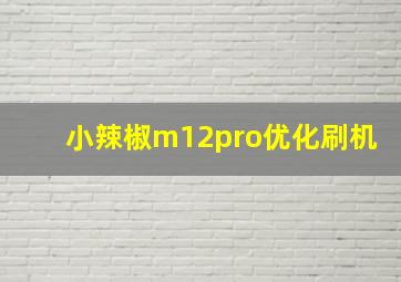 小辣椒m12pro优化刷机