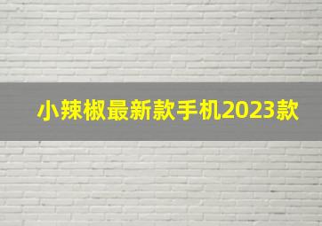 小辣椒最新款手机2023款