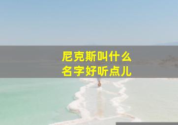 尼克斯叫什么名字好听点儿