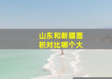 山东和新疆面积对比哪个大