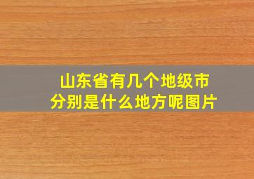 山东省有几个地级市分别是什么地方呢图片