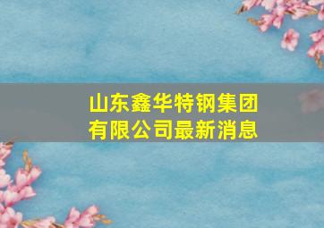 山东鑫华特钢集团有限公司最新消息