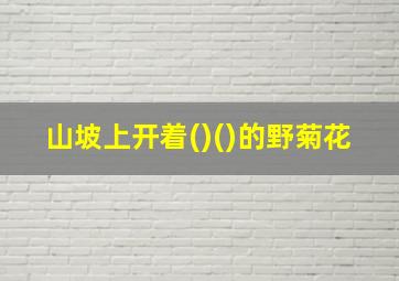 山坡上开着()()的野菊花