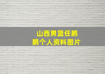 山西男篮任鹏鹏个人资料图片