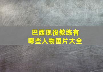 巴西现役教练有哪些人物图片大全