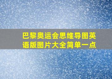 巴黎奥运会思维导图英语版图片大全简单一点