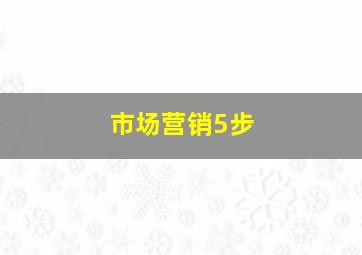 市场营销5步