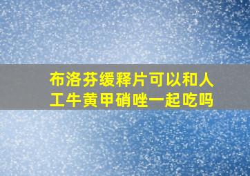 布洛芬缓释片可以和人工牛黄甲硝唑一起吃吗