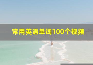 常用英语单词100个视频