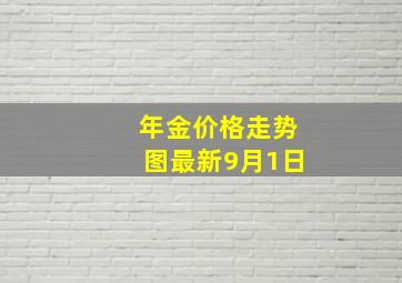 年金价格走势图最新9月1日