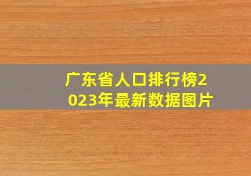 广东省人口排行榜2023年最新数据图片