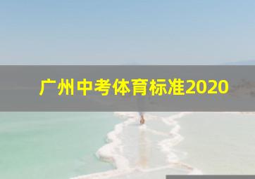 广州中考体育标准2020