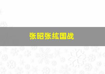 张昭张纮国战