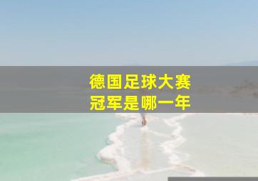 德国足球大赛冠军是哪一年