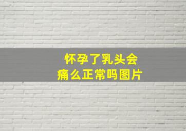 怀孕了乳头会痛么正常吗图片