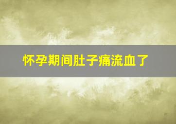 怀孕期间肚子痛流血了