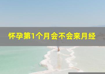 怀孕第1个月会不会来月经