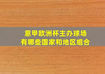 意甲欧洲杯主办球场有哪些国家和地区组合