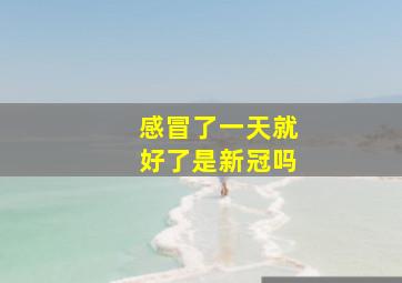 感冒了一天就好了是新冠吗