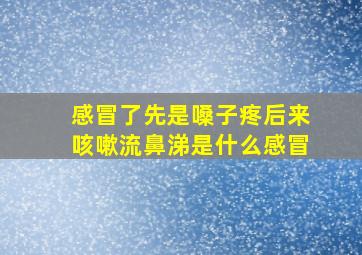 感冒了先是嗓子疼后来咳嗽流鼻涕是什么感冒