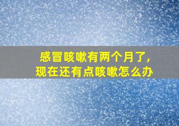 感冒咳嗽有两个月了,现在还有点咳嗽怎么办