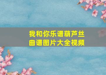 我和你乐谱葫芦丝曲谱图片大全视频