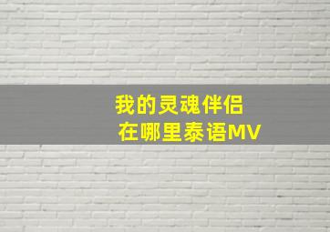 我的灵魂伴侣在哪里泰语MV