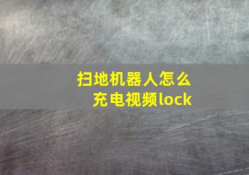 扫地机器人怎么充电视频lock