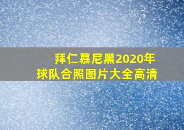 拜仁慕尼黑2020年球队合照图片大全高清