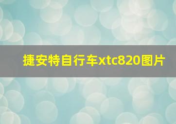 捷安特自行车xtc820图片