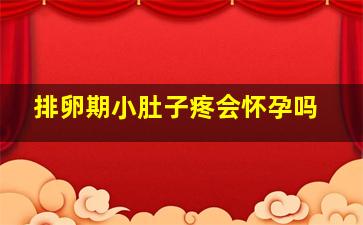 排卵期小肚子疼会怀孕吗