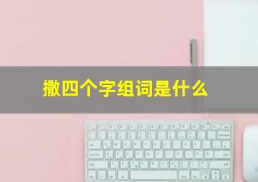 撒四个字组词是什么