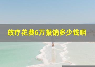 放疗花费6万报销多少钱啊