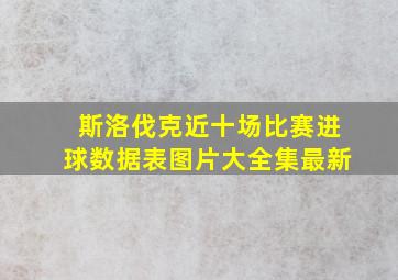 斯洛伐克近十场比赛进球数据表图片大全集最新