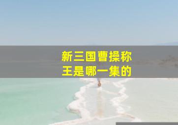 新三国曹操称王是哪一集的