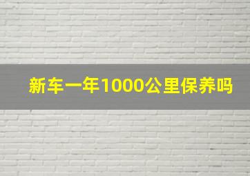 新车一年1000公里保养吗