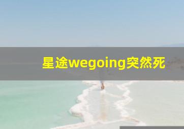 星途wegoing突然死