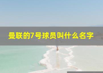 曼联的7号球员叫什么名字