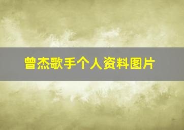 曾杰歌手个人资料图片