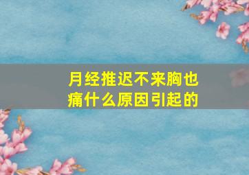 月经推迟不来胸也痛什么原因引起的