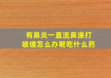 有鼻炎一直流鼻涕打喷嚏怎么办呢吃什么药