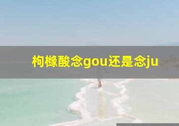 枸橼酸念gou还是念ju