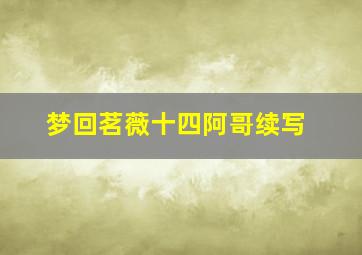 梦回茗薇十四阿哥续写