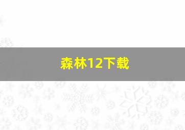 森林12下载