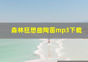 森林狂想曲陶笛mp3下载