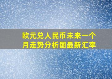 欧元兑人民币未来一个月走势分析图最新汇率