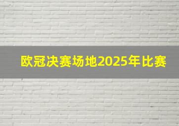 欧冠决赛场地2025年比赛